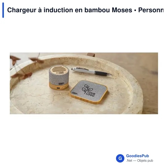 Chargeur à induction en bambou Moses - Image 6