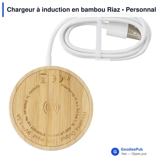 Chargeur à induction personnalisable avec logo entreprise - Image 4