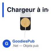 Chargeur à induction personnalisable avec logo entreprise - Miniature 6