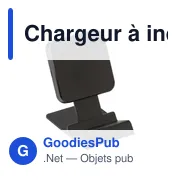 Chargeur à induction personnalisable James avec logo entreprise - Miniature 4