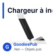 Chargeur à induction personnalisable James avec logo entreprise - Miniature 5