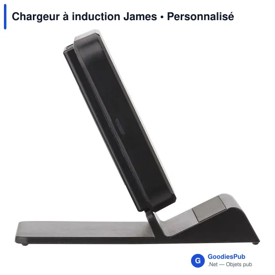 Chargeur à induction personnalisable James avec logo entreprise - Image 5