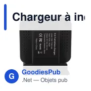 Chargeur à induction personnalisable James avec logo entreprise - Miniature 6