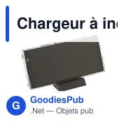 Chargeur à induction personnalisable James avec logo entreprise - Miniature 7