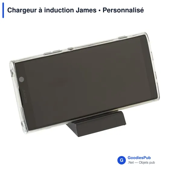 Chargeur à induction personnalisable James avec logo entreprise - Image 7