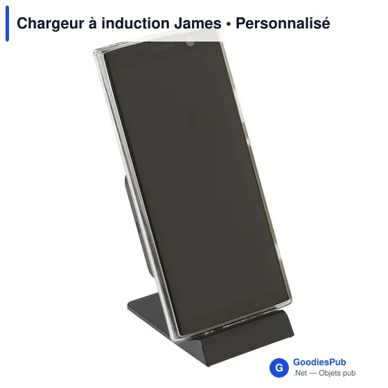 Chargeur à induction personnalisable James avec logo entreprise - Image 8