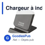 Chargeur à induction personnalisable James avec logo entreprise - Miniature 9