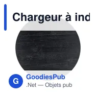 Chargeur à induction rapide personnalisable en bambou Fernando avec logo - Miniature 8