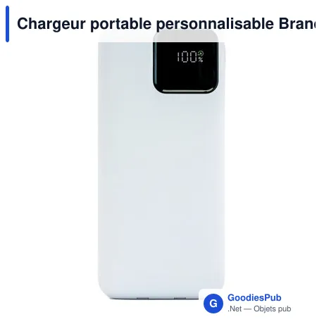 Chargeur portable personnalisable BrandCharger avec logo