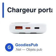 Chargeur portable personnalisable BrandCharger avec logo - Miniature 6