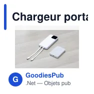Chargeur portable personnalisable BrandCharger avec logo - Miniature 7