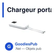 Chargeur portable personnalisable BrandCharger avec logo - Miniature 10