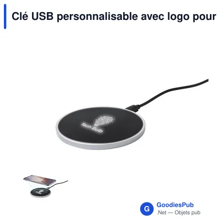 Clé USB personnalisable avec logo pour entreprises - Chargeur Brizem