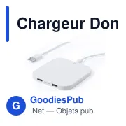 Chargeur sans fil personnalisable Donson avec logo - Miniature 2