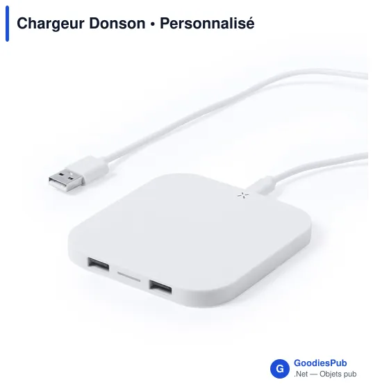 Chargeur sans fil personnalisable Donson avec logo - Image 2