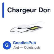 Chargeur sans fil personnalisable Donson avec logo - Miniature 3