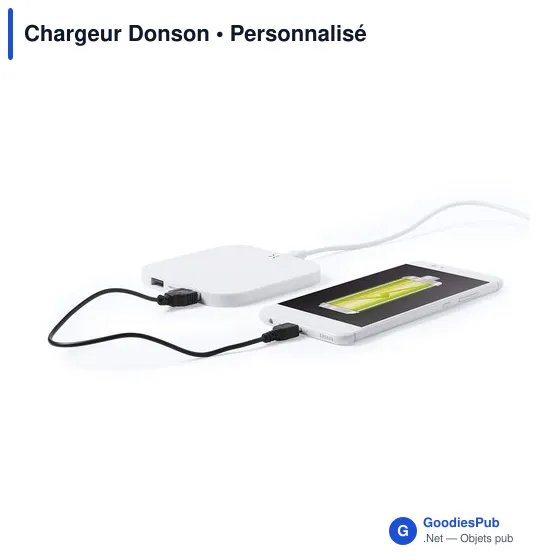 Chargeur sans fil personnalisable Donson avec logo - Image 3