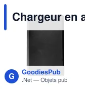 Chargeur en aluminium de 4 000mAh Ezra - Miniature 1