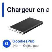 Chargeur en aluminium de 4 000mAh Ezra - Miniature 2