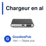 Chargeur en aluminium de 4 000mAh Ezra - Miniature 12