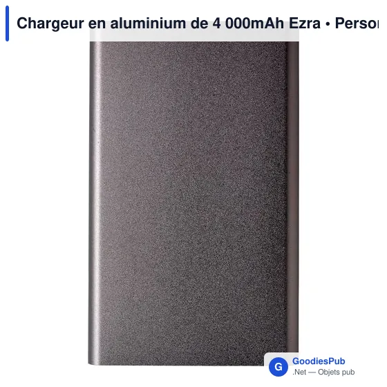Chargeur en aluminium de 4 000mAh Ezra - Image 5