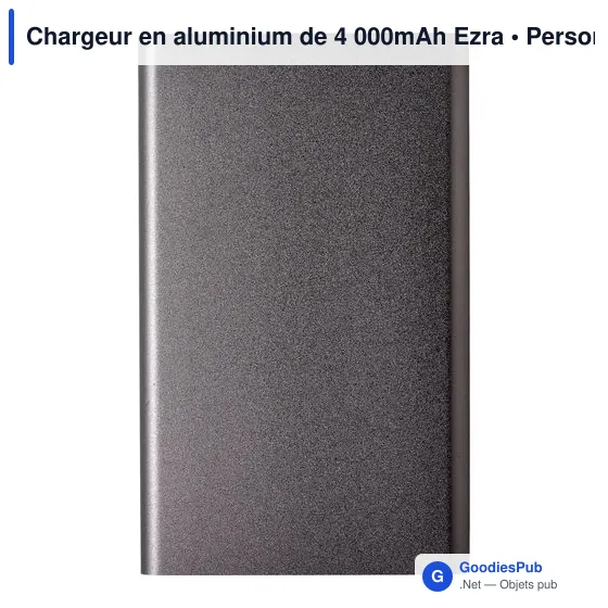 Chargeur en aluminium de 4 000mAh Ezra - Image 6