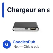 Chargeur en aluminium de 4 000mAh Ezra - Miniature 8