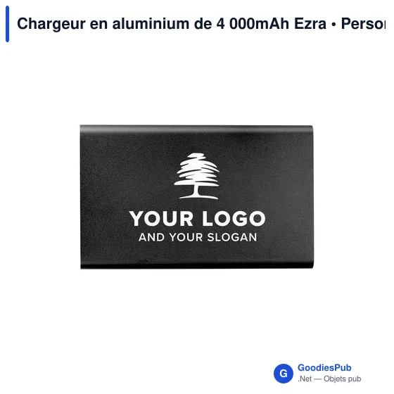 Chargeur en aluminium de 4 000mAh Ezra - Image 9