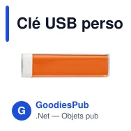 Clé USB personnalisée avec logo entreprise - Miniature 1
