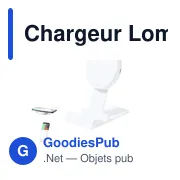 Chargeur sans fil Lomen personnalisable avec logo - Miniature 1