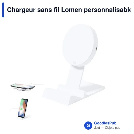 Chargeur sans fil Lomen personnalisable avec logo