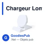 Chargeur sans fil Lomen personnalisable avec logo - Miniature 2