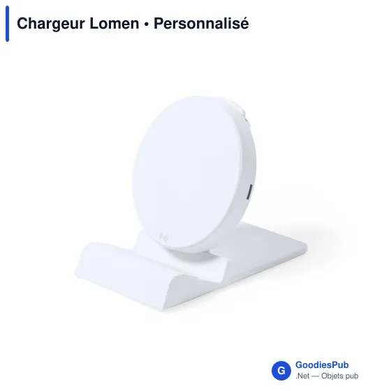 Chargeur sans fil Lomen personnalisable avec logo - Image 2