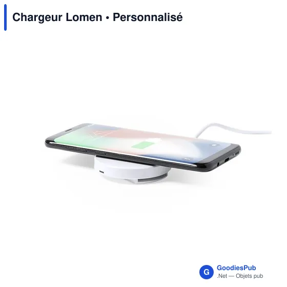 Chargeur sans fil Lomen personnalisable avec logo - Image 3