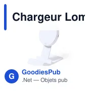Chargeur sans fil Lomen personnalisable avec logo - Miniature 4