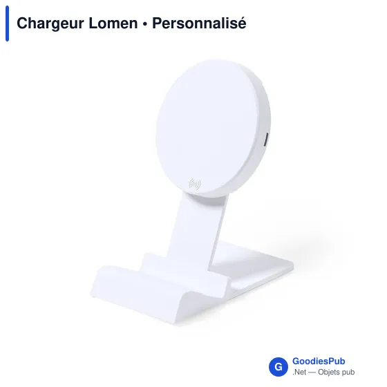 Chargeur sans fil Lomen personnalisable avec logo - Image 4