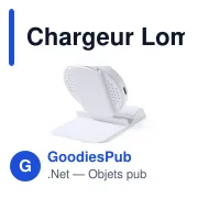 Chargeur sans fil Lomen personnalisable avec logo - Miniature 5