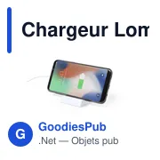 Chargeur sans fil Lomen personnalisable avec logo - Miniature 7