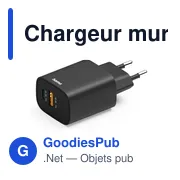 Chargeur mural 30W Hama - Miniature 1