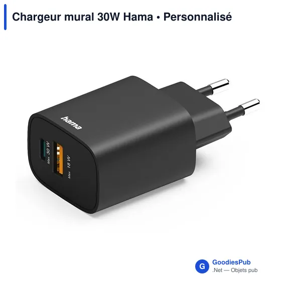 Chargeur mural 30W Hama - Image 1