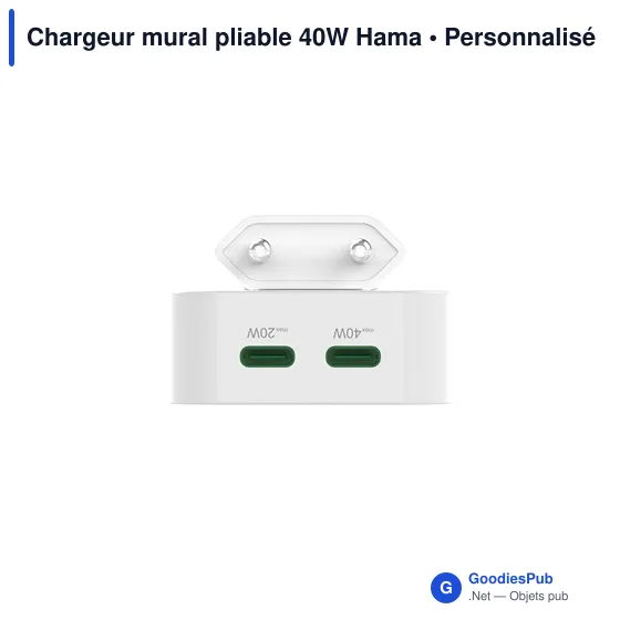 Chargeur mural pliable 40W Hama - Image 13