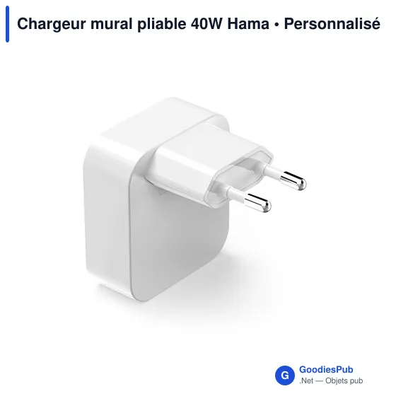Chargeur mural pliable 40W Hama - Image 3