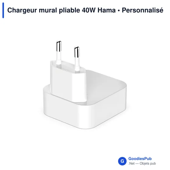 Chargeur mural pliable 40W Hama - Image 4