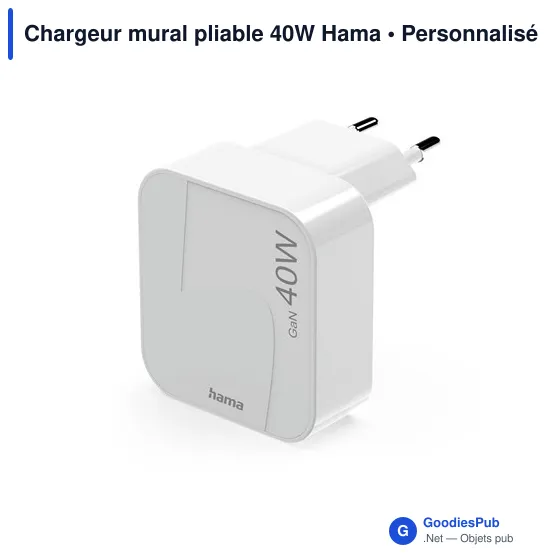 Chargeur mural pliable 40W Hama - Image 5