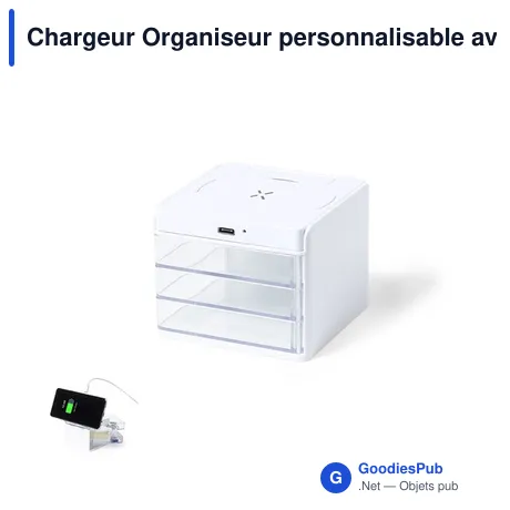 Chargeur Organiseur personnalisable avec logo - Macky