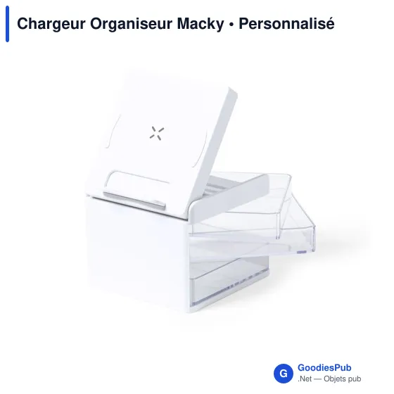 Chargeur Organiseur personnalisable avec logo - Macky - Image 3