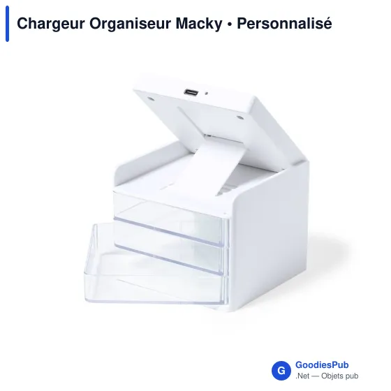 Chargeur Organiseur personnalisable avec logo - Macky - Image 8