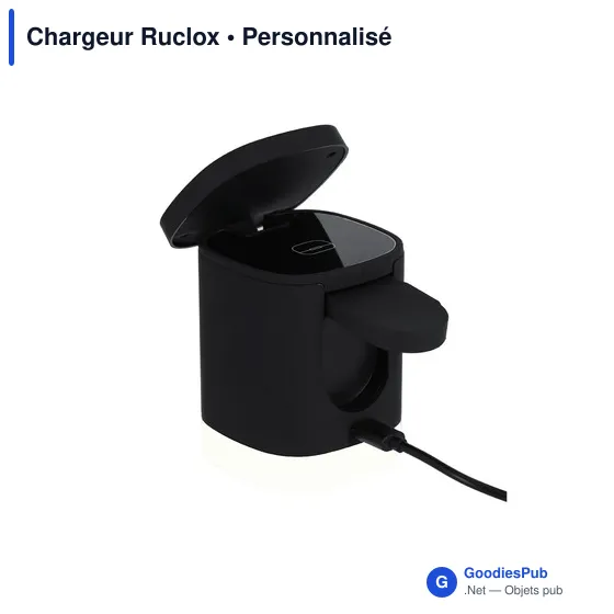 Chargeur sans fil personnalisable Ruclox avec logo - 3 en 1 - Image 5