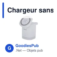 Chargeur sans fil personnalisable Ruclox avec logo - 3 en 1 - Miniature 6