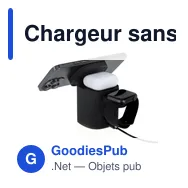 Chargeur sans fil personnalisable Ruclox avec logo - 3 en 1 - Miniature 8